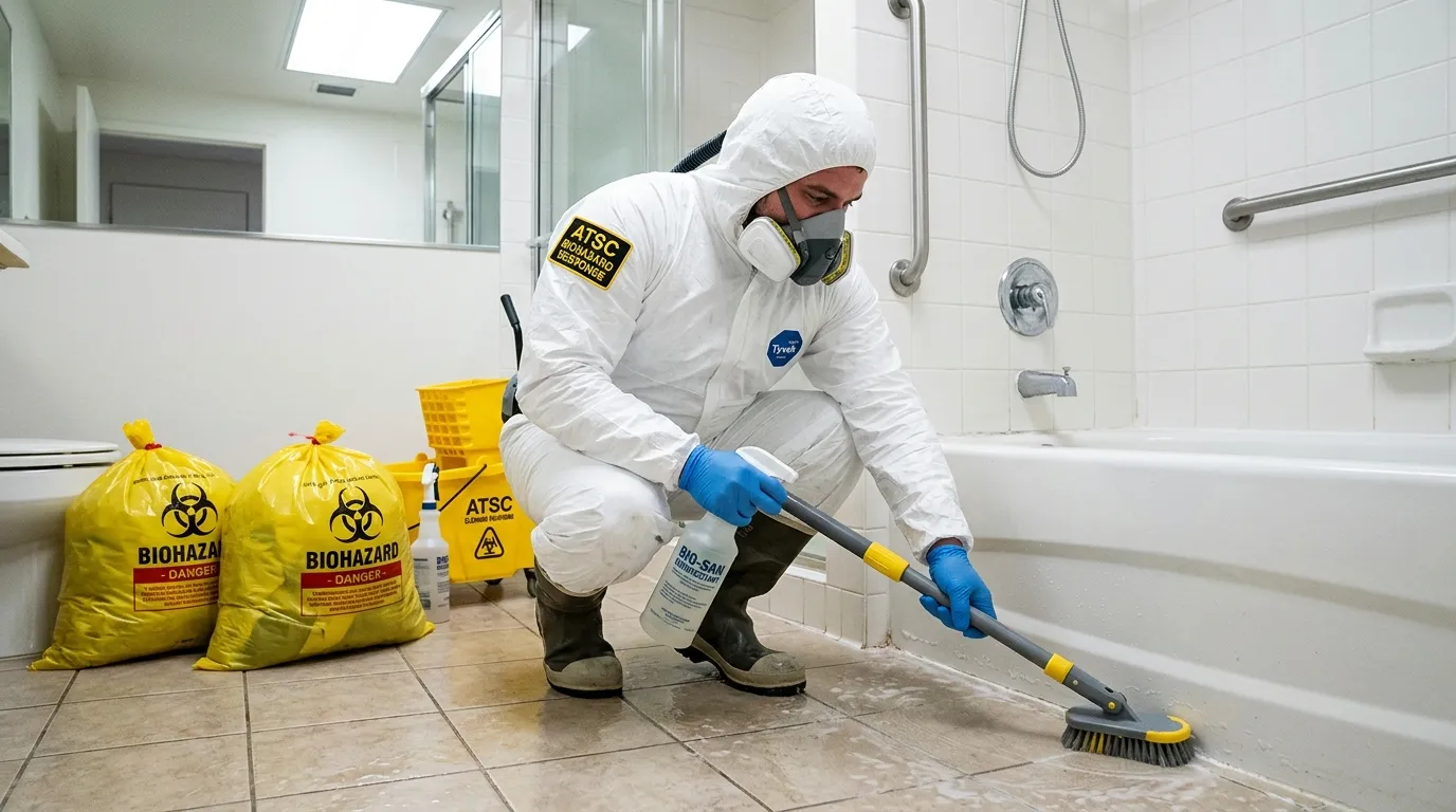 Decontamination equipment deployed for Blood Cleanup in Portage